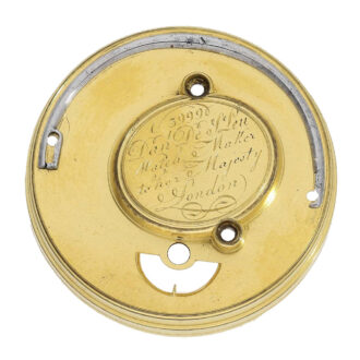 English 18k gold pair cased verge pocket watch Circa 1785