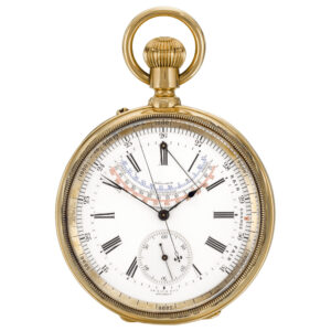 Rare English lever watch with barometer and thermometer Circa 1890