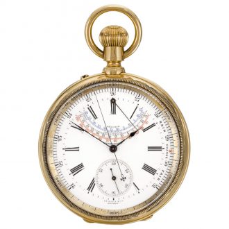Rare English lever watch with barometer and thermometer Circa 1890