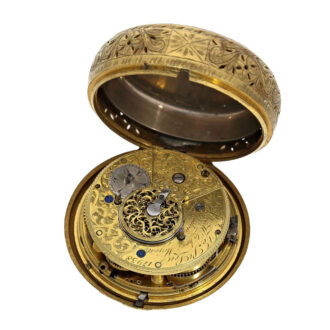 English repeating verge with Tortoiseshell case Circa 1800 English repeating verge with Tortoiseshell case Circa 1800