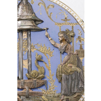 Swiss gold quarter repeating automaton watch Circa 1810