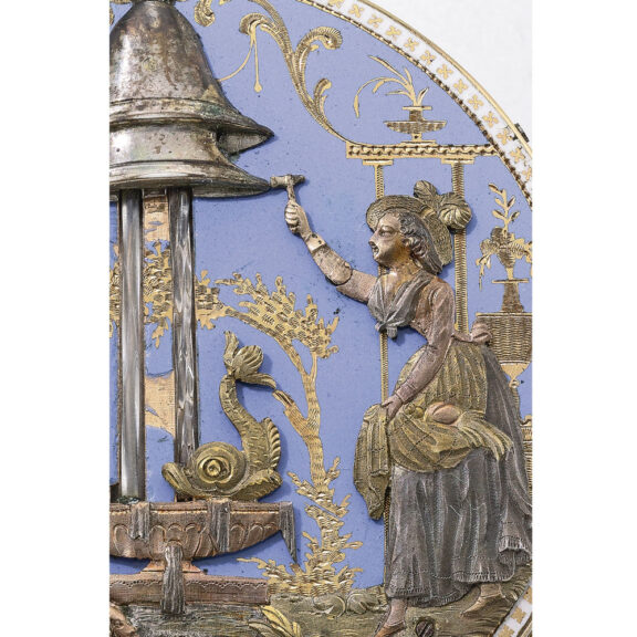Swiss gold quarter repeating automaton watch Circa 1810 Swiss gold quarter repeating automaton watch Circa 1810