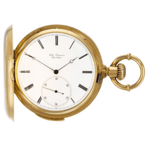 Danish five minute repeating hunting cased pocket watch Circa 1875