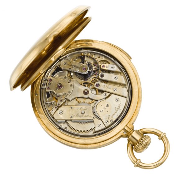 Danish five minute repeating hunting cased pocket watch Circa 1875 Danish five minute repeating hunting cased pocket watch Circa 1875