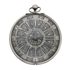 Large English silver oignon verge pocket watch Circa 1690