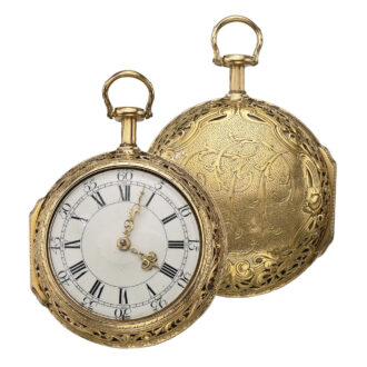 English gold pair cased quarter repeating watch Circa 1766