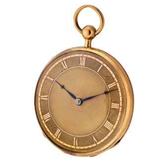 Swiss rose gold quarter repeating cylinder watch Circa 1830