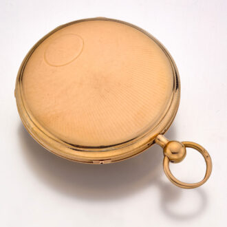 Swiss rose gold quarter repeating cylinder watch Circa 1830