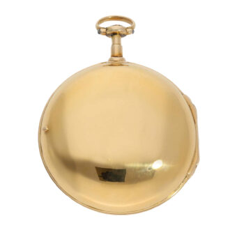 Important English gold chronometer watch in box Circa 1783
