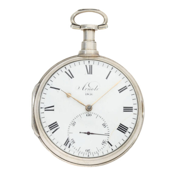 Heavy English silver chronometer pocket watch Circa 1802