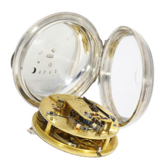 Heavy English silver chronometer pocket watch Circa 1802