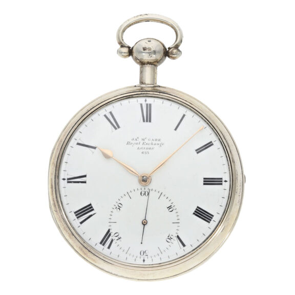 Heavy English silver chronometer pocket watch Circa 1816