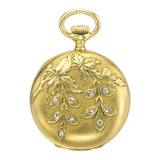 Swiss lady's gold hunting cased pendant watch Circa 1904