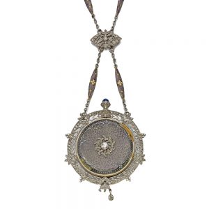 Swiss gold, platinum and diamond set ladies' watch Circa 1908 1908 