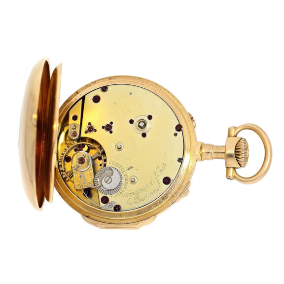French 18K gold chronometer watch in original box Circa 1870 French 18K gold chronometer watch in original box Circa 1870