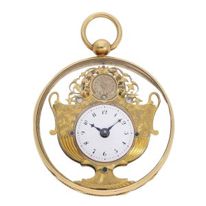 Swiss 18 carat gold verge for the Chinese market Circa 1780