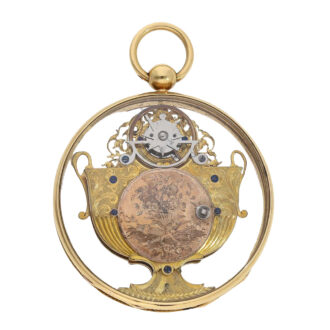 Swiss 18 carat gold verge for the Chinese market Circa 1780