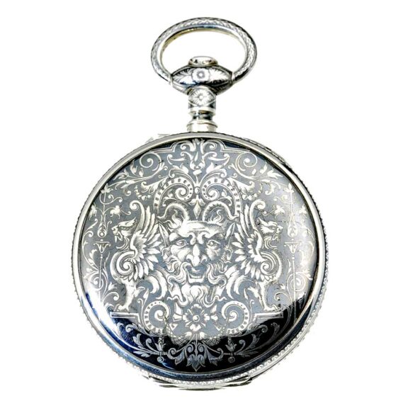 Swiss silver quarter repeater with two Jacquemarts Circa 1805 Swiss silver quarter repeater with two Jacquemarts Circa 1805