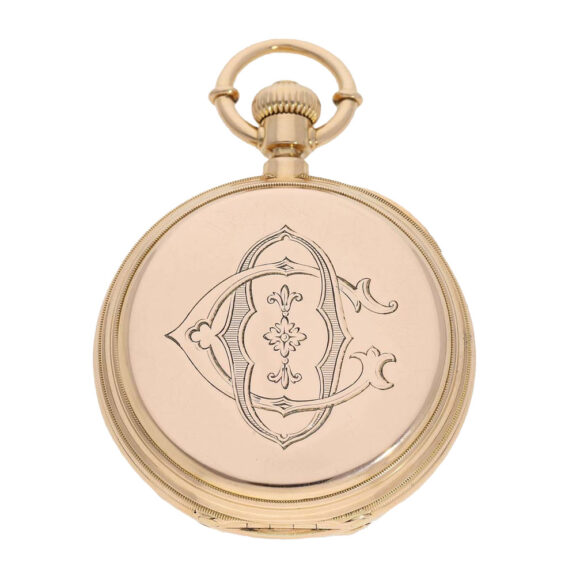 Swiss pink gold technically interesting heavy watch Circa 1885 Swiss pink gold technically interesting heavy watch Circa 1885