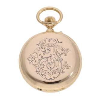 Swiss gold watch with chronometer escapement Circa 1880 Swiss gold watch with chronometer escapement Circa 1880