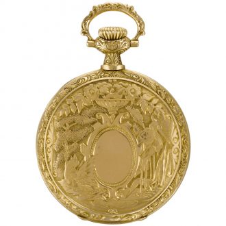 Fine Swiss gold hunting cased keyless lever watch Circa 1892