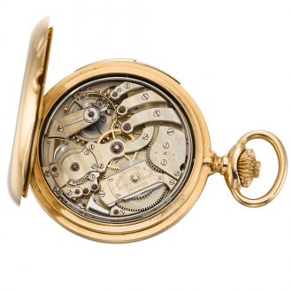 Swiss hunting cased minute repeating keyless lever watch Circa 1892
