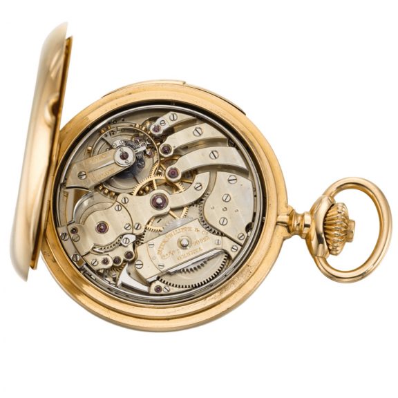 Swiss hunting cased minute repeating keyless lever watch Circa 1892 Swiss hunting cased minute repeating keyless lever watch Circa 1892