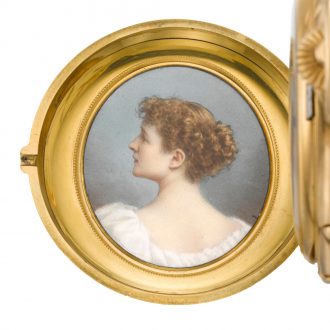 Swiss hunting cased minute repeating keyless lever watch Circa 1892