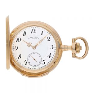 German gold Glashütte gentleman's pocket watch Circa 1905