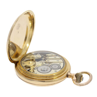 Swiss gold repeater with Jaquemarts automaton Circa 1900