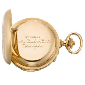 Swiss repeating astronomical watch with chronograph Circa 1887
