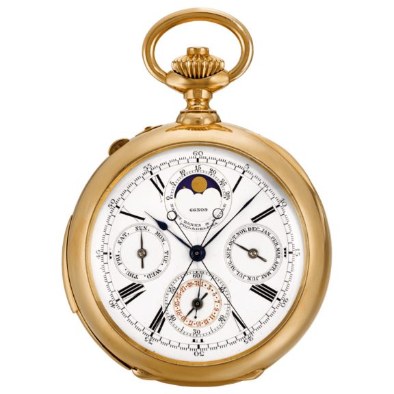 Swiss repeating astronomical watch with chronograph Circa 1887