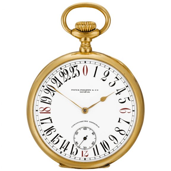 Swiss Chronometer Gondolo watch with 24 hour dial Circa 1911