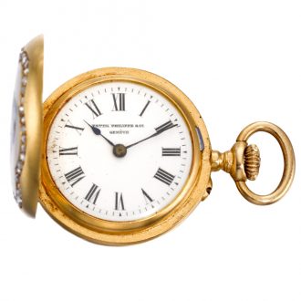 Swiss lady's miniature watch with associated brooch Circa 1889