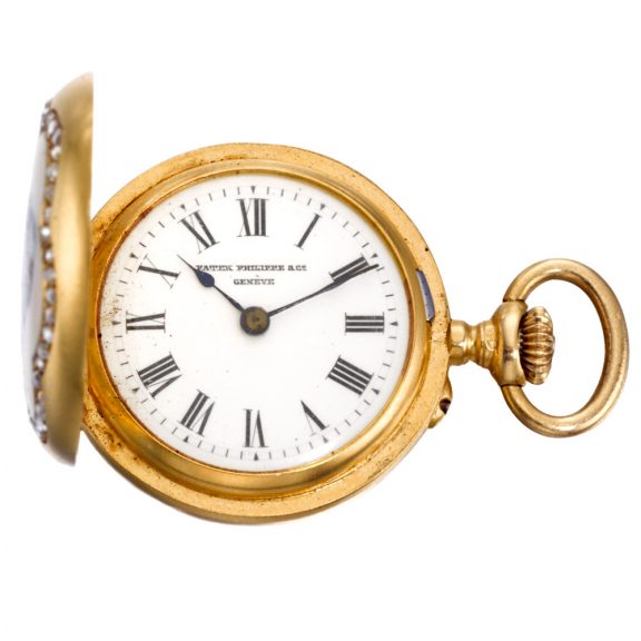 Swiss lady's miniature watch with associated brooch Circa 1889 Swiss lady's miniature watch with associated brooch Circa 1889