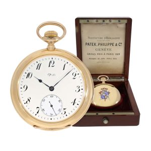 Swiss gold watch with enamelled noble coat of arms Circa 1901