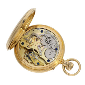 German gold watch with "Krüssmann-Chronograph" Circa 1887