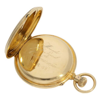 German gold watch with "Krüssmann-Chronograph" Circa 1887