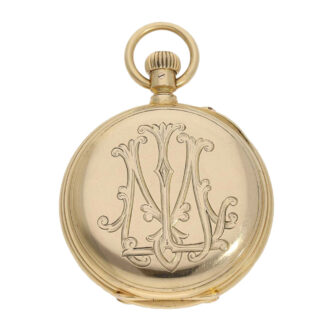 German gold watch with "Krüssmann-Chronograph" Circa 1887