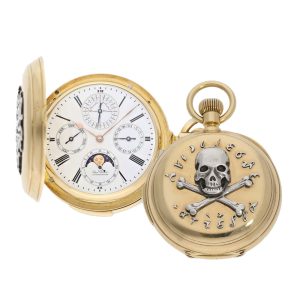 Swiss gold historically watch with 7 complications Circa 1886