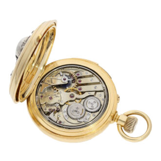 Swiss gold historically watch with 7 complications Circa 1886