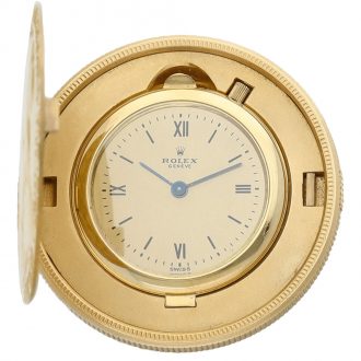 Swiss 18k yellow gold five pound coin watch Circa 1990