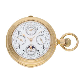 Swiss gold antimagnetic precision watch with 8 complications Circa 1887