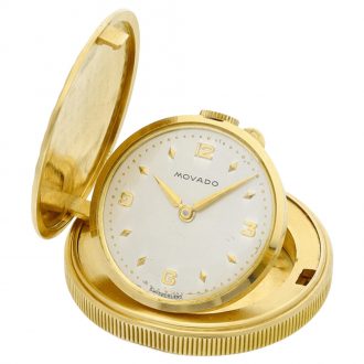 Swiss St. Christopher coin with a concealed keyless watch Circa 1960 Swiss St. Christopher coin with a concealed keyless watch Circa 1960