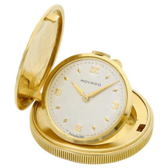 Swiss St. Christopher coin with a concealed keyless watch Circa 1960 Swiss St. Christopher coin with a concealed keyless watch Circa 1960