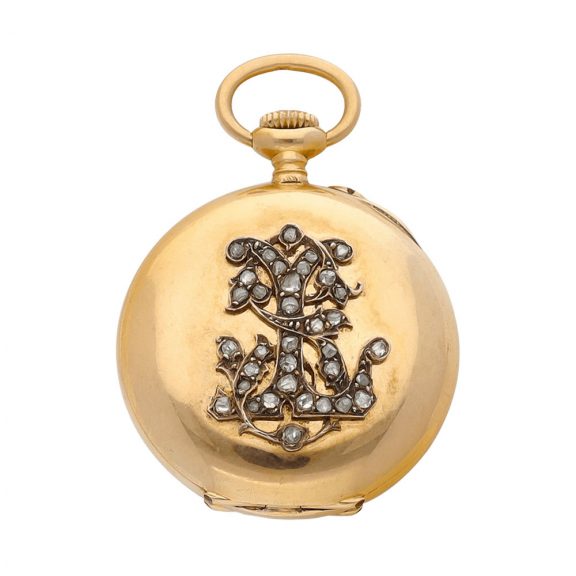 Swiss gold open faced miniature lady's dress watch Circa 1930 Swiss gold open faced miniature lady's dress watch Circa 1930