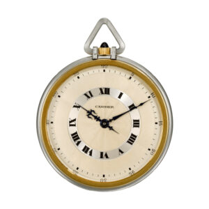 French gold two tone open faced pocket watch Circa 1935