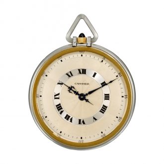 French gold two tone open faced pocket watch Circa 1935