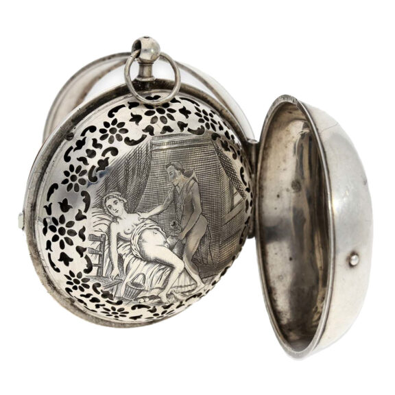 French "Oignon" with unique concealed erotic scene Circa 1676 French "Oignon" with unique concealed erotic scene Circa 1676
