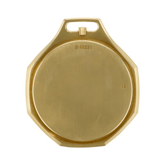 Rare Swiss gold open faced octagonal Royal Oak watch Circa 1978 Rare Swiss gold open faced octagonal Royal Oak watch Circa 1978